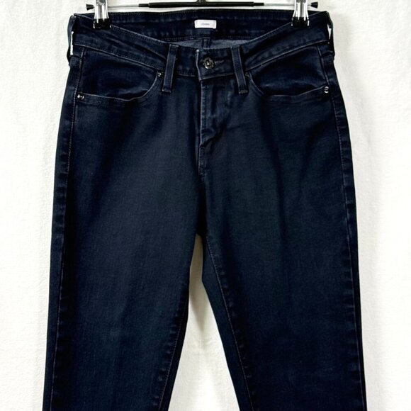 Levis Jeans Womens Sz 27x32 Mid Rise Skinny Fit Legging Black Stretch Denim - Picture 4 of 10